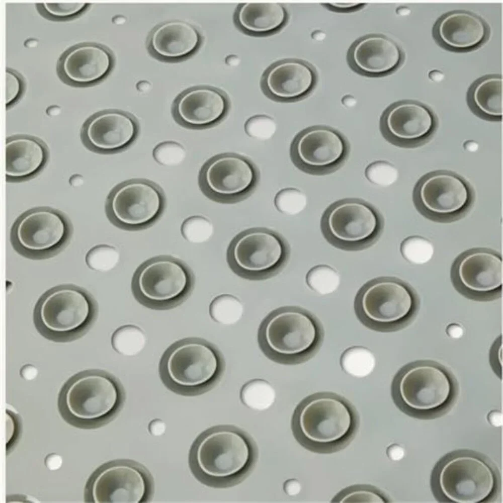 Non Slip Bath Mat 40x16 Suction Cup Tub Shower PVC Grey